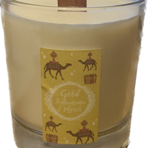 Gold Frankincense & Myrrh 30cl Glass Candle
